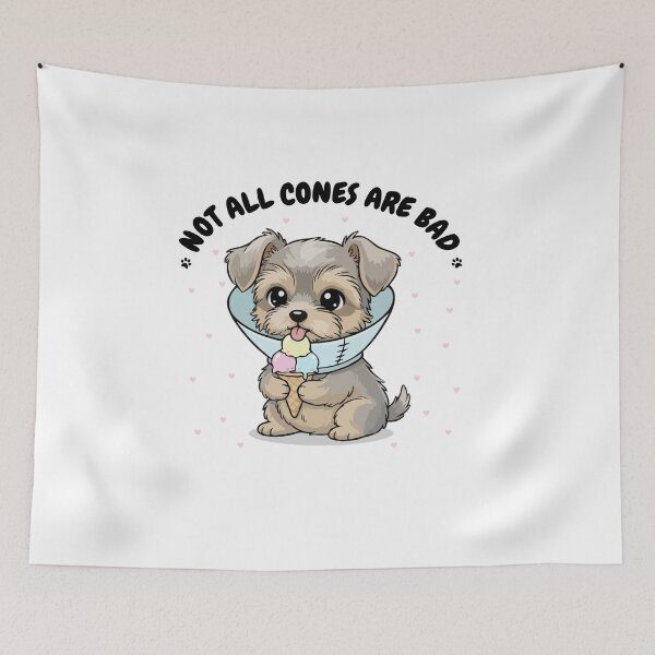Item preview, Not All Cones Are Bad Silky Terrier Dog Cone - Funny Ice Cream designed and sold by The Real Life Symphony.