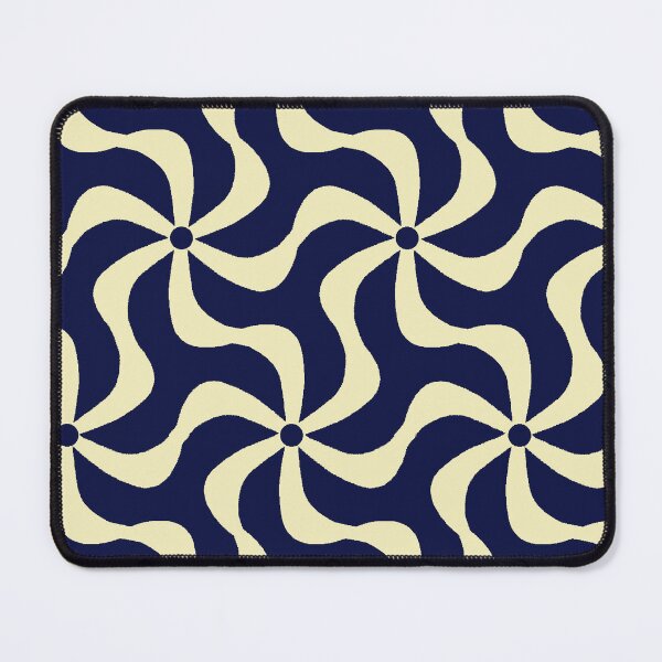 Item preview, Fan Tabulous - Rich Dark Navy Powder Yellow designed and sold by Fabricatemyart.