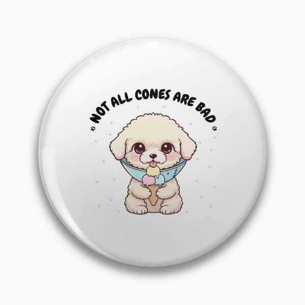 Item preview, Not All Cones Are Bad Teacup Poodle Dog Cone - Funny Ice Cream designed and sold by The Real Life Symphony.