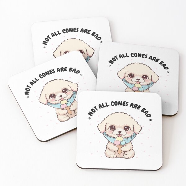 Item preview, Not All Cones Are Bad Teacup Poodle Dog Cone - Funny Ice Cream designed and sold by The Real Life Symphony.