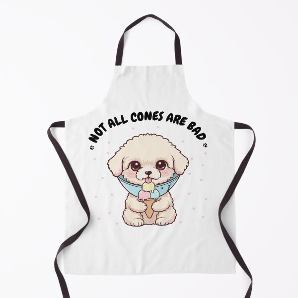 Item preview, Not All Cones Are Bad Teacup Poodle Dog Cone - Funny Ice Cream designed and sold by The Real Life Symphony.