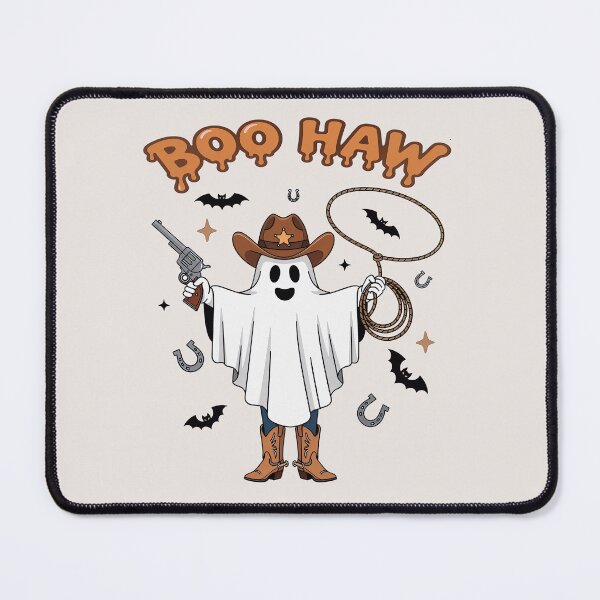 Item preview, Boo Haw Cowboy Ghost – Cute Western Halloween T‑Shirt designed and sold by wabeen.