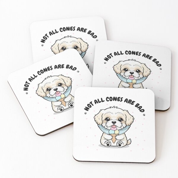 Item preview, Not All Cones Are Bad Tibetan Terrier Dog Cone - Funny Ice Cream designed and sold by The Real Life Symphony.
