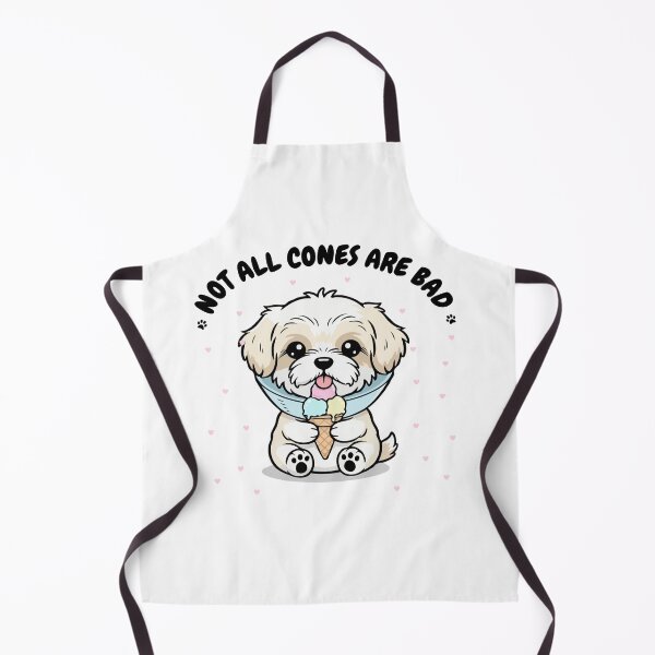 Item preview, Not All Cones Are Bad Tibetan Terrier Dog Cone - Funny Ice Cream designed and sold by The Real Life Symphony.