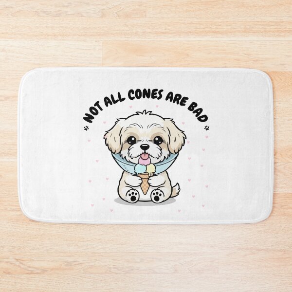 Item preview, Not All Cones Are Bad Tibetan Terrier Dog Cone - Funny Ice Cream designed and sold by The Real Life Symphony.