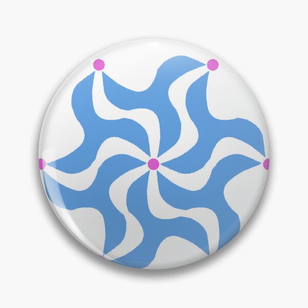 Item preview, Fan Tabulous - Alaska Middle Blue Fresh Pink designed and sold by Fabricatemyart.
