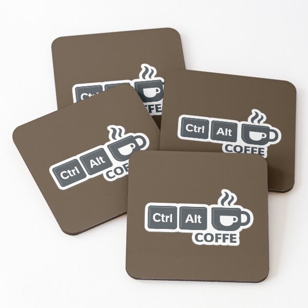 Item preview, Ctrl + Alt + Coffee – Keyboard Shortcut Coffee Design designed and sold by Modivox.