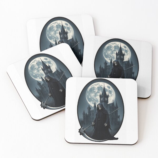 Item preview, Reaper of the Moon – Eternal Night Watcher designed and sold by FraktalMoods.