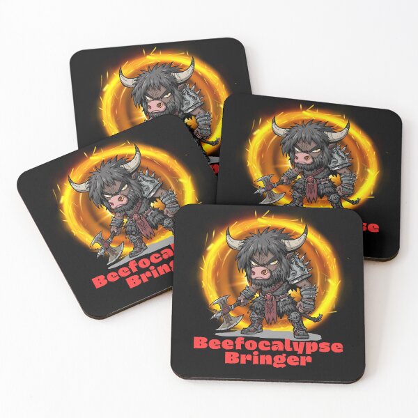 Item preview, Beefocalypse Bringer Funny Barbarian Bull Warrior designed and sold by Bawek85Designs.