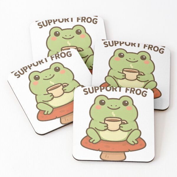 Item preview, Emotional Support Frog – Cute Kawaii Frog | Funny Mental Health Design designed and sold by Cat & Coffee Studio.