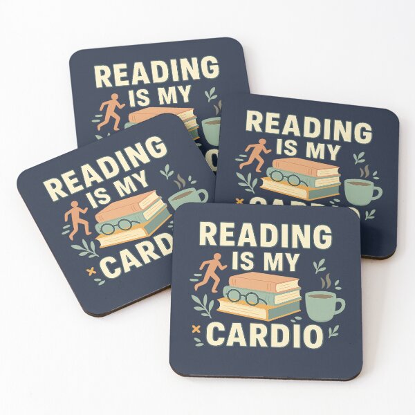 Item preview, Reading Is My Cardio - Book & Coffee Lover Gift designed and sold by Modivox.