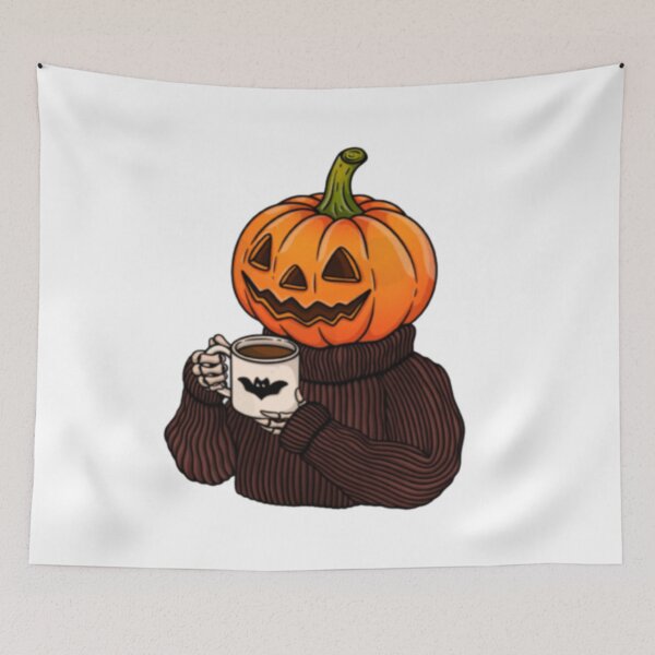 Item preview, pumpkin with coffe  designed and sold by szydelkowanika.