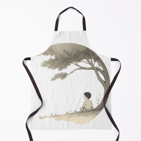 Item preview, Soft World – Under the Quiet Tree | Poetic Minimal Illustration designed and sold by jelonkaa.