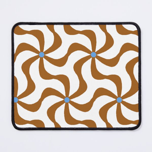 Item preview, Fan Tabulous - Rustic Caramel Brown Alaska Blue designed and sold by Fabricatemyart.