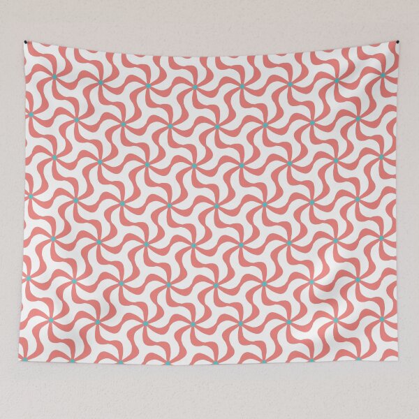Item preview, Fan Tabulous - Neon Flared Red Alaska Blue designed and sold by Fabricatemyart.