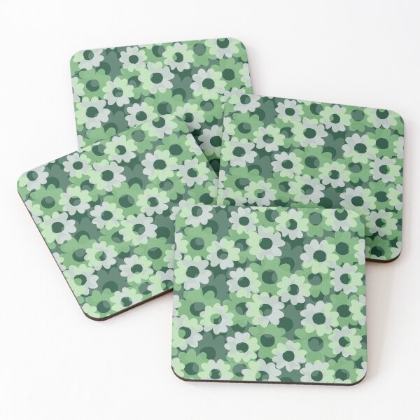 Item preview, Petaline-Dull Monochrome Green designed and sold by Fabricatemyart.