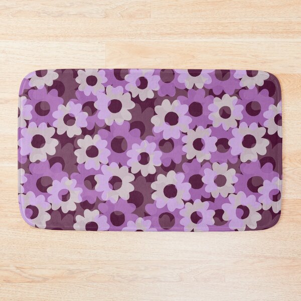 Item preview, Petaline-Dull Monochrome Lavender Tyrian Purple designed and sold by Fabricatemyart.