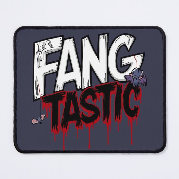 Item preview, Fang-tastic | Funny Vampire Halloween Pun Design with Bloody Text designed and sold by NiDoya.