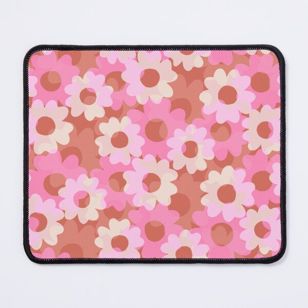 Item preview, Petaline-Bright Monochrom Blush Pink & Terracotta designed and sold by Fabricatemyart.