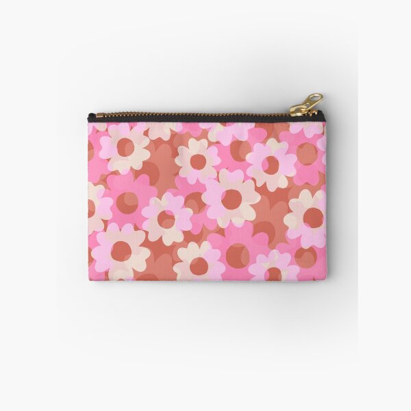 Item preview, Petaline-Bright Monochrom Blush Pink & Terracotta designed and sold by Fabricatemyart.