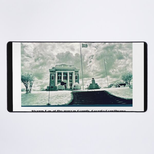 Item preview, Stormy Day at the Murray County, Georgia Courthouse designed and sold by Laugh a Lot Folk Art.