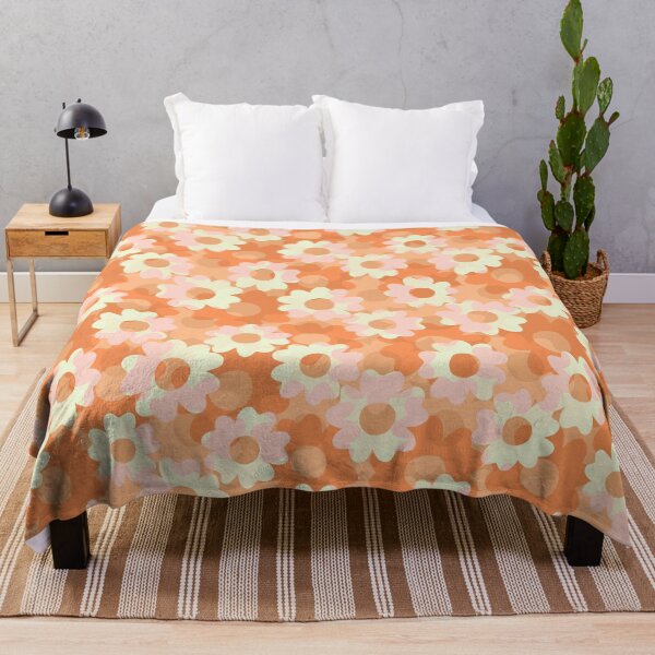 Item preview, Petaline-Bright Monochrom Burnt Orange & Alloy designed and sold by Fabricatemyart.