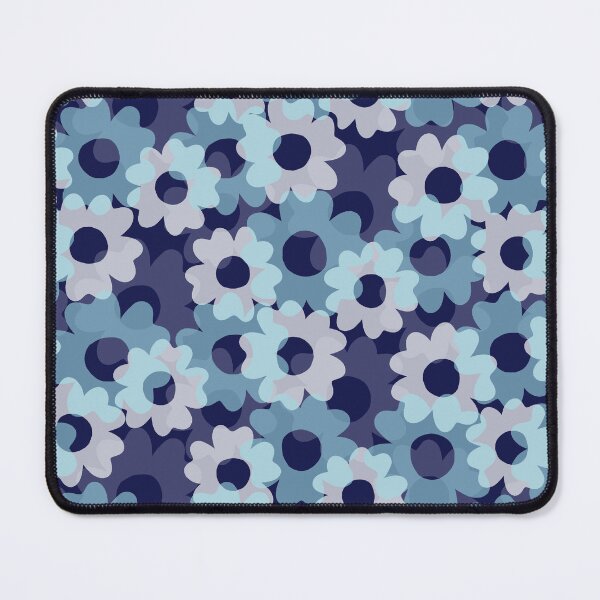 Item preview, Petaline-Dull Monochrome Blue designed and sold by Fabricatemyart.
