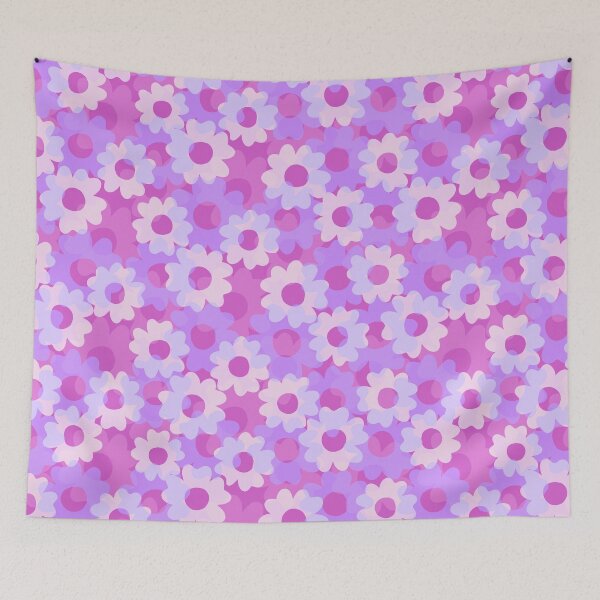 Item preview, Petaline-Bright Monochrom Pink Lavender Tonal designed and sold by Fabricatemyart.