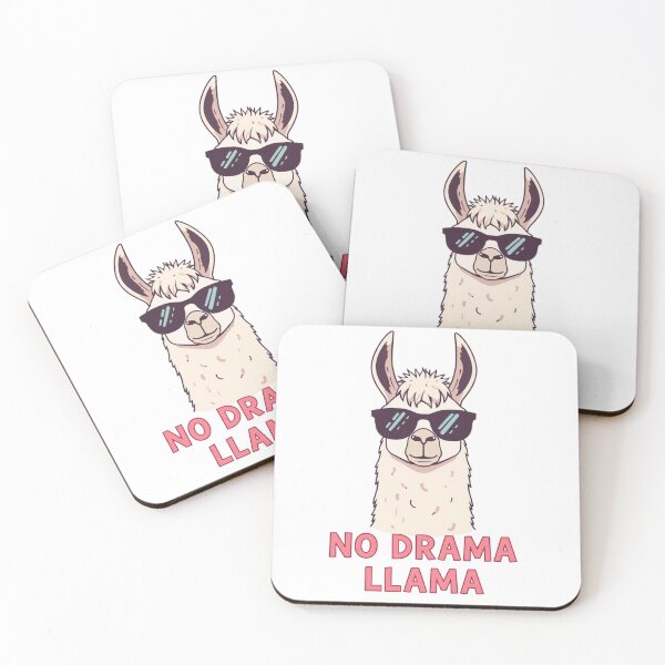 Item preview, No Drama Llama | Funny Cool Sunglasses Llama Cartoon designed and sold by ZYNORAworld.