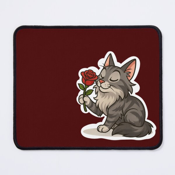 Item preview, A cat with a rose in its paw designed and sold by sweta_r.art.