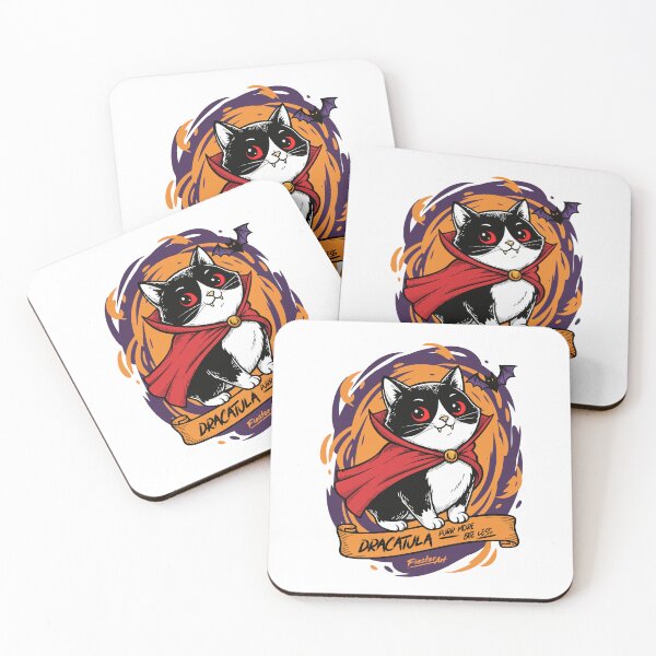 Item preview, Dracatula: Purr More, Bite Less – Cute Vampire Cat designed and sold by FiesterArt.