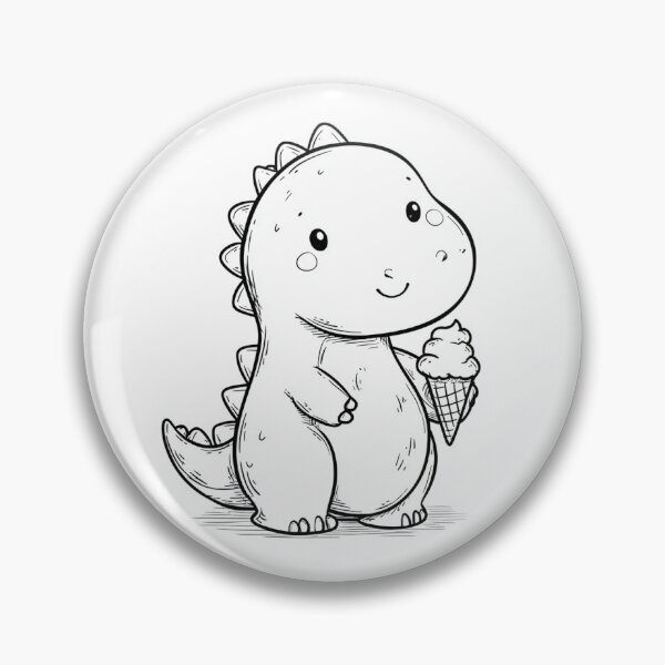 Item preview, Cute dinosaure eating ice cream designed and sold by Evolys.