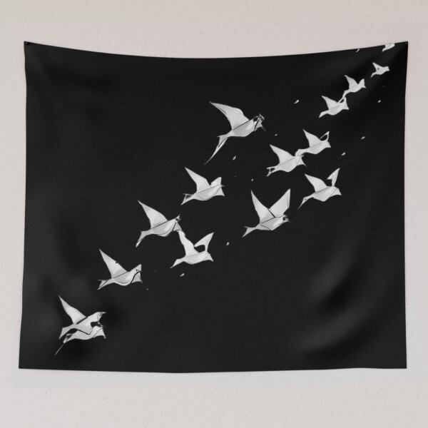 Item preview, Soft World – Flight of Silence | Minimal Bird Illustration designed and sold by jelonkaa.