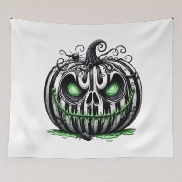 Item preview, scary pumpkin with bugs designed and sold by szydelkowanika.