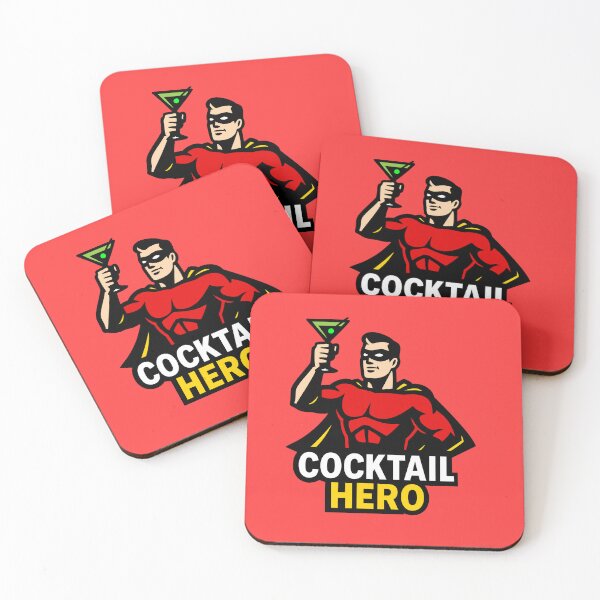 Item preview, Cocktail Hero Logo designed and sold by ArtFactoryAI.
