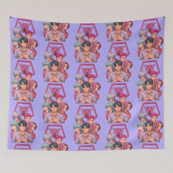 Item preview, Cute Saja Boys illustration with logo  designed and sold by Moonshroomarts.