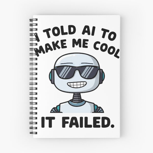 Item preview, Funny AI Robot – “I Told AI to Make Me Cool” Tech Humor Design designed and sold by Picasoshop2.