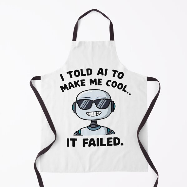 Item preview, Funny AI Robot – “I Told AI to Make Me Cool” Tech Humor Design designed and sold by Picasoshop2.