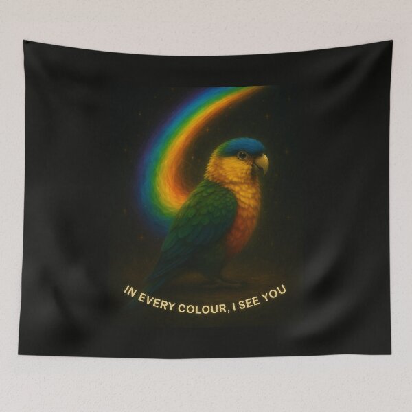 Item preview,  “Wings of Memory – In Every Colour, I See You (Parrot)” designed and sold by GeoWild Designs.