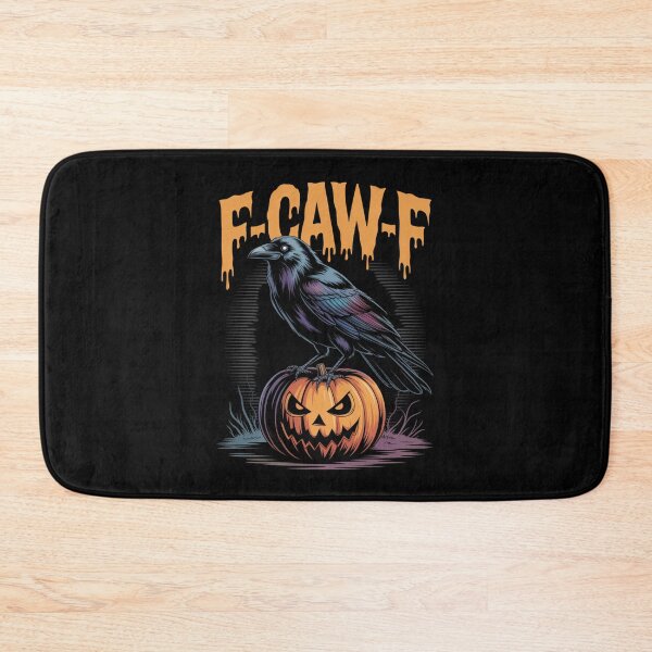 Item preview, F-CAW-F Halloween Raven & Jack-O'-Lantern Spooky Season Tee designed and sold by DarylWelsh2024.