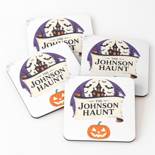 Item preview, The Johnson Haunt - Custom Family Halloween T-Shirt | Personalized Haunted House & Pumpkin Tee designed and sold by ArtistryNetix.