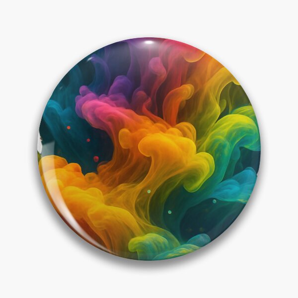 Item preview, Abstract neon colors in water – bright color swirl art designed and sold by Malak Studio .