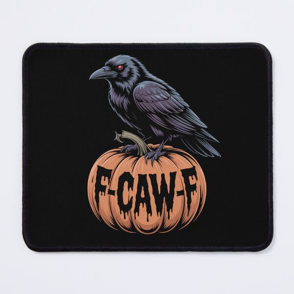 Item preview, F-CAW-F Pumpkin Raven - Spooky Halloween Crow Art designed and sold by DarylWelsh2024.