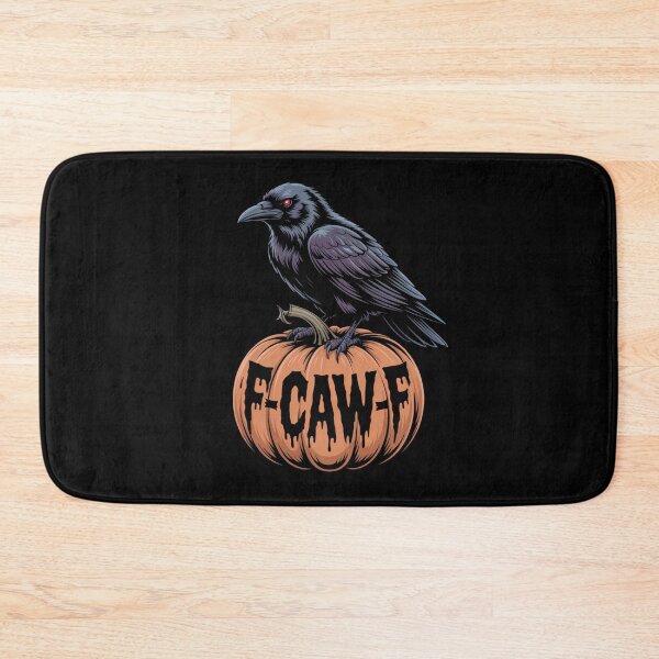 Item preview, F-CAW-F Pumpkin Raven - Spooky Halloween Crow Art designed and sold by DarylWelsh2024.