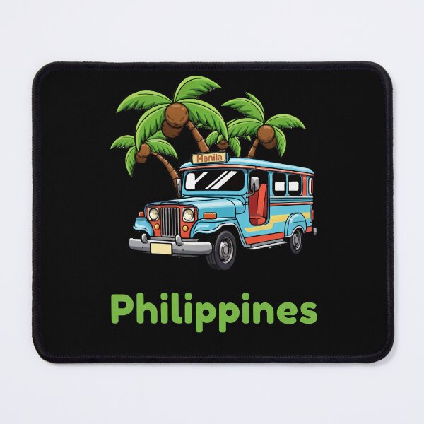 Item preview, Colorful Philippines Jeepney with Palm Trees – Cute Tropical Travel Design designed and sold by RojoyDesigns.