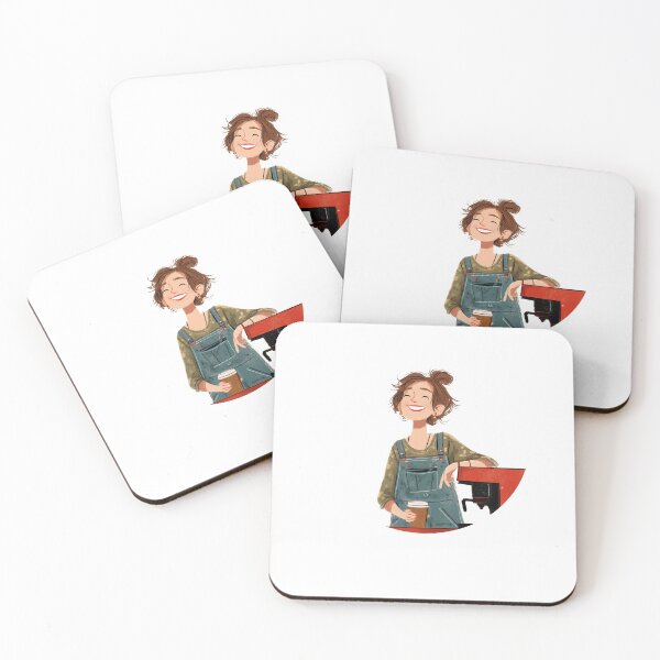 Item preview, Happy Barista – Coffee Lover Illustration Art designed and sold by abicir.