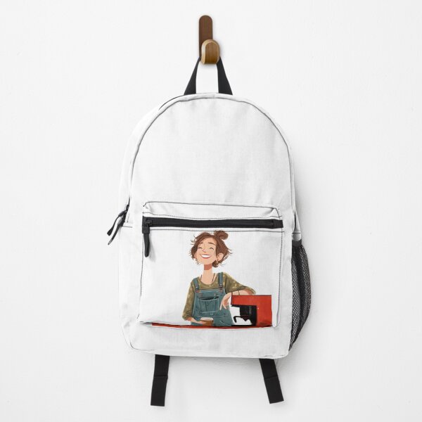 Item preview, Happy Barista – Coffee Lover Illustration Art designed and sold by abicir.