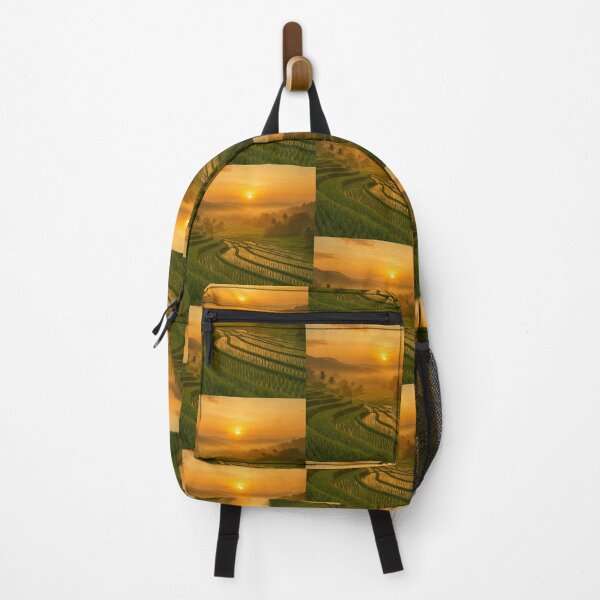 Item preview, Golden Sunrise over Paddy Fields – Sri Lanka Tropical Nature Art designed and sold by Ceylon Luxe Collections.
