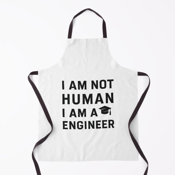 Item preview, I AM NOT HUMAN I AM AN ENGINEER – Minimalist Engineer Design designed and sold by Malak Studio .