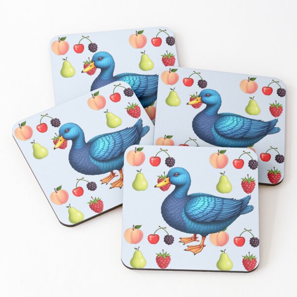 Item preview, Blue duck and fruits designed and sold by PierreAlbijanic.